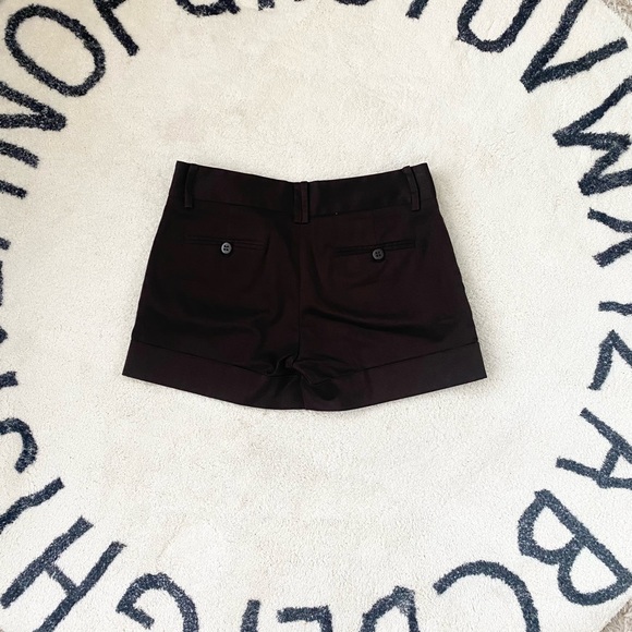 Zara Basic Dress Shorts Chocolate Brown S - Picture 2 of 5